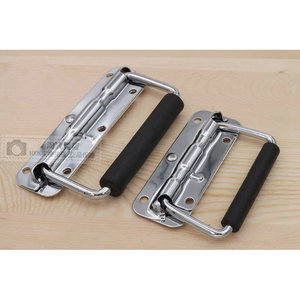 Poignée pliante à ressort en acier inoxydable 304 pour caisse en bois, boîte à outils, boîte d'équipement industriel - Product Image 2