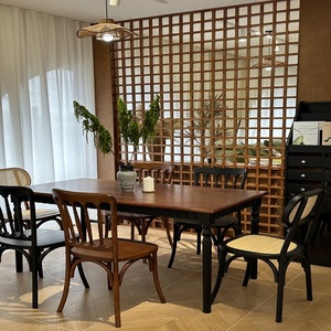 Wholesale Modern Shop <b>Bar</b> Sets Industrial Bistro Vintage Metal <b>Tables</b> and Chairs Wood Coffee <b>Dining</b> Restaurant Booth - Product Image 4