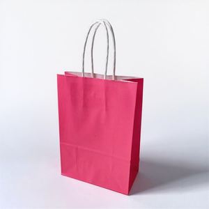 KM 13*8*21cm OEM/ODM Design Support Heavy Duty Retail Food Gift Kraft Paper Packaging Bags - Product Image 1