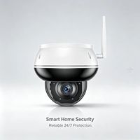 Cámara Domo Exterior Wi-Fi 2.4G/5G de 5MP con POE+ y Zoom 5X, 8 Leds IR Integrados, IP66, Detección de Movimiento Humano para Seguridad Exterior