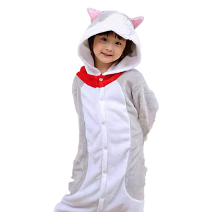 Fabricación familia Navidad pijamas dibujos animados Animal sin dientes <span class=keywords><strong>Kigurumi</strong></span> Onesie ropa de dormir leopardo salón desgaste niños niñas - Product Image 5