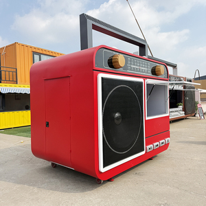 Carrito de comida estilo radio retro, carrito de aperitivos para generación de tráfico en parques, carrito móvil de venta para zonas turísticas y calles comerciales - Product Image 3