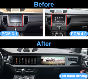 Système de navigation radio Android Krando 24,6 pouces pour <span class=keywords><strong>Porsche</strong></span> <span class=keywords><strong>Macan</strong></span> 2012-2016, unité principale de rétrofit, CarPlay sans fil, PCM3.1 4.0, conduite à droite - Product Image 5