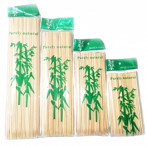 Set di Spiedini per Barbecue in Bambù Naturale - Dimensioni Personalizzabili (18cm/20cm/30cm/45cm) Utensili Ecologici Monouso Multifunzione per Barbecue - Product Image 1