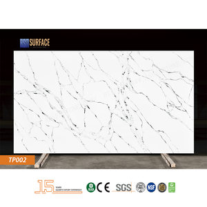 Polierter 20mm Großformatiger Calacatta Gold Quarzstein Preis für Arbeitsplatten und Waschtische - Product Image 3