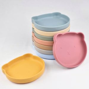 Assiette bébé en silicone souple, non toxique, incassable et écologique avec ventouse pour la diversification alimentaire des tout-petits, compatible lave-vaisselle - Product Image 6