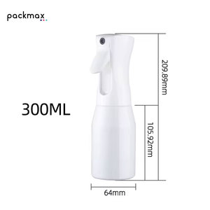 Bouteille de pulvérisation continue 300 ml pour coiffure, micro-étiquette, pulvérisateur à pompe en plastique pour salon de coiffure, savon liquide - Product Image 6