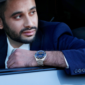 Montre-bracelet en acier inoxydable pour la prière musulmane avec <span class=keywords><strong>boussole</strong></span> Qibla, résistante à l'eau IP67, réveil, <span class=keywords><strong>boussole</strong></span> numérique GPS - Product Image 1