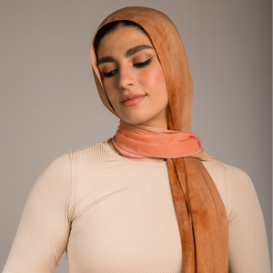 180cm * 70cm Modal Ombre Hijab Écharpe Couleur Blocage Dégradé Couleur Doux Multifonction Foulard pour Femmes Musulmanes pour Usage Quotidien - Product Image 3