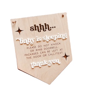 <span class=keywords><strong>Non</strong></span> suonare il campanello <span class=keywords><strong>non</strong></span> battere il segno del sonno del bambino per il regalo della doccia - Product Image 1