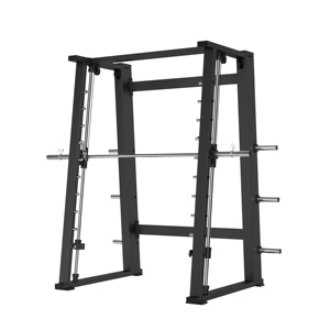 Máquina <span class=keywords><strong>Smith</strong></span> Comercial para Gimnasio, Construcción de Acero Resistente, con Bloqueo de Seguridad y Barra Ajustable - Product Image 1