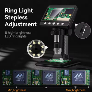 369 4.3inch IPS Screen <strong>Handheld</strong> <strong>Digital</strong> <strong>Microscope</strong> 1000x Gemological Industrial LED Light Source Soldering <strong>Microscope</strong> - Product Image 5