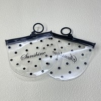 Mini bolsa de PVC con cremallera personalizada, cierre deslizante, embalaje de plástico PE PET de lujo para joyería, diamantes de imitación, champú brillante, pendientes de loción