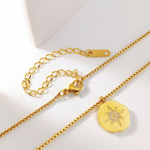 Collar de Nam chapado en oro de 18 quilates para mujer, joyería con nombre especial, regalo de acero inoxidable a la moda - Product Image 1