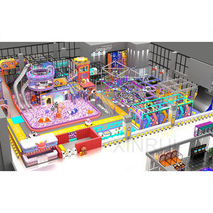 Équipement personnalisé <span class=keywords><strong>de</strong></span> terrain <span class=keywords><strong>de</strong></span> jeu intérieur sur le thème <span class=keywords><strong>de</strong></span> l'espace pour les centres commerciaux avec Trampoline Park et Ninja Warrior Course - Product Image 2