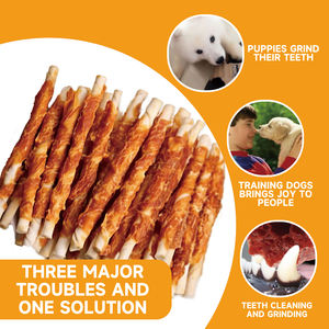 Pur Poulet & Boeuf Cacher Bully Sticks-Mâche dentaire pour chien naturel pour mâcheurs agressifs <span class=keywords><strong>Grain</strong></span> <span class=keywords><strong>Free</strong></span> Pet Treats Bulk Wholesale - Product Image 4