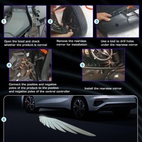 Usine En Gros Auto Accessoires 12V LED Angel Wing Bienvenue Lumière pour Rétroviseur De Voiture Porte Latérale Projecteur Laser Nouveau
