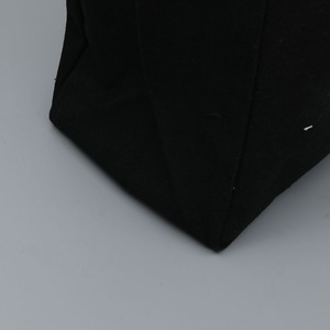 <strong>Black</strong> Cotton Canvas Tote <strong>Bag</strong> Customized logo Large Shopping <strong>Bag</strong> - Product Image 5
