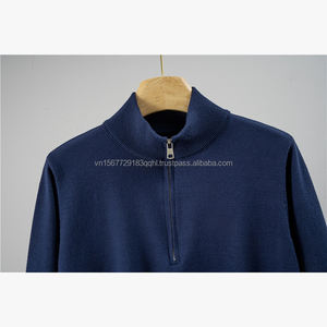 Unisex Fashion Casual Sports Printed Knit Set All Seasons Temperament Half-Zip Top Wide Leg Pants Two Piece Anti-UV Breathable - Product Image 2