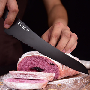 De acero inoxidable de 8 pulgadas único diseño tiburón <span class=keywords><strong>Sierra</strong></span> cuchillo de pan, pan de corte - Product Image 5