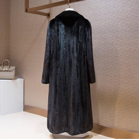 Manteau classique en fourrure de vison naturelle pour femmes, fourrure de zibeline véritable, prix de gros d'usine