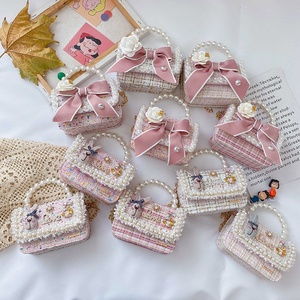 Nuovo Arco di Arrivo Dei Bambini Della Perla del Sacchetto di Crossbody Coniglio Cute Baby <span class=keywords><strong>Bambina</strong></span> Mini Catena Della Spalla Borse Per I Bambini - Product Image 1