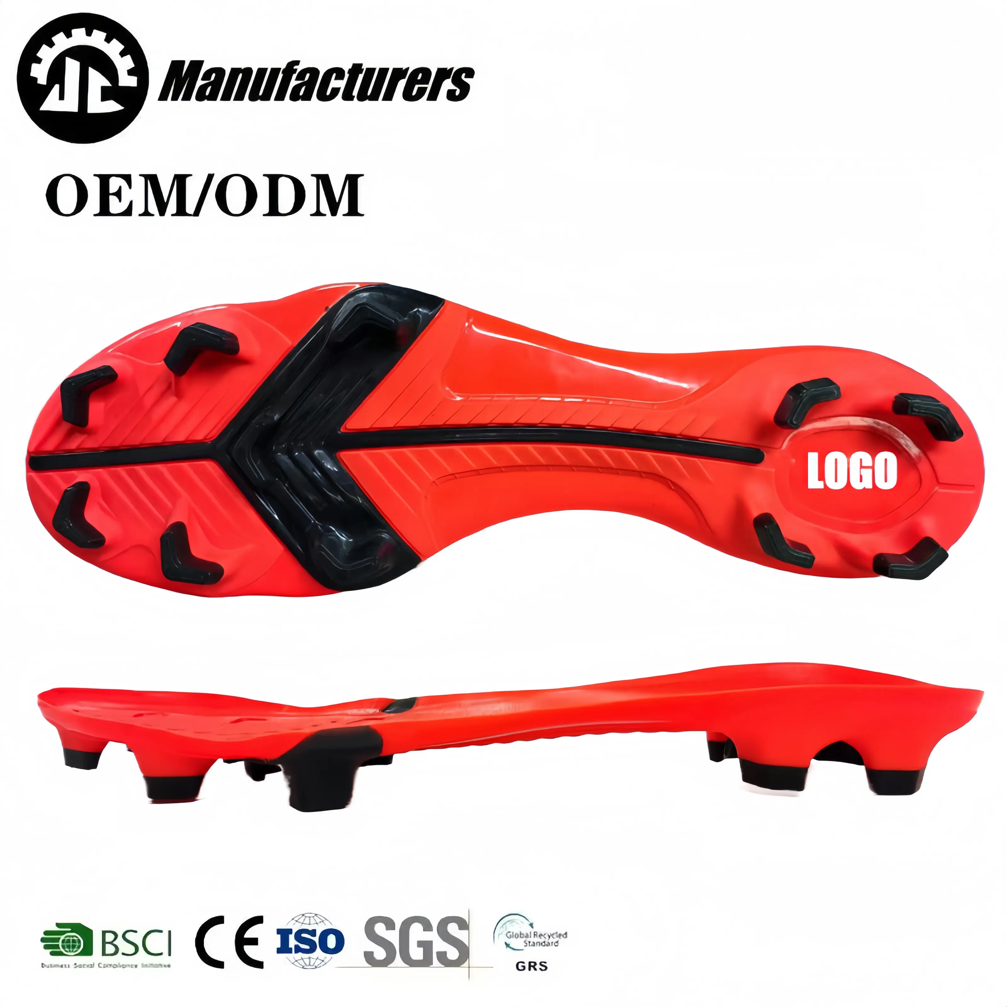 Factory Direct Sales Wholesale Custom TPU Soccer Sole Men Football Boots Outsole