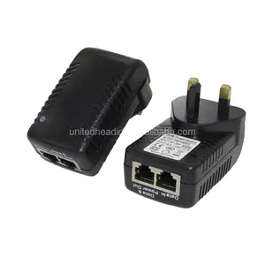 Injetor adaptador de potência poe sobre ethernet 24v1a