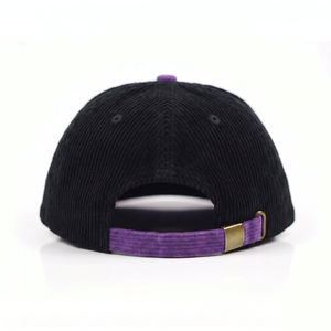 Gorras Deportivas Personalizadas OEM con Logotipo Bordado en 2 Tonos, 5 Paneles, Estructuradas, de Pana, con Cierre a Presión - Product Image 5