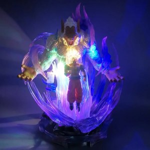 Figura de Anime de gorila de Son Goku Ultra Instinct de dragón de 30CM muñeca de juguete coleccionable japonesa con luz DBZ - Product Image 6