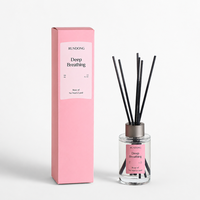 Diffuseur de parfum sans flamme 100 ml avec bouchon argenté, senteurs assorties, coffret cadeau pour chambre à coucher, étiquette personnalisée OEM