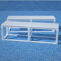 Banc d'entraînement sous-marin pour piscine, plateforme surélevée modulaire mobile, tabouret d'apprentissage de la natation pour enfants pour natatorium