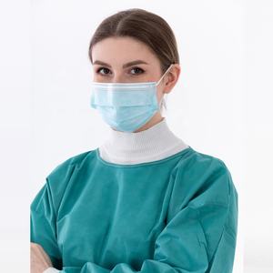 Großhandel Hochwertige Einweg maske Medizinische Gesichts maske Chirurgische Maske 3-fach Nicht wellen material Blaue Farbe Ohr schlaufe mit CE - Product Image 2