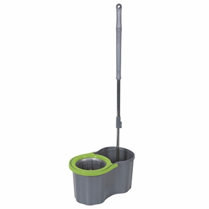MOP ROTANTE SUPER GRIGIO CON BORDO VERDE - Product Image 1