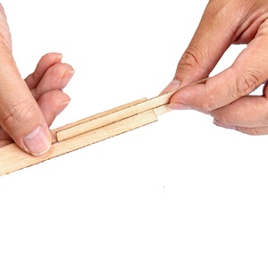 Noyau de bougie épais en bois naturel DGV avec support en <span class=keywords><strong>fer</strong></span> nouveau Style bricolage mèche Clips et autocollants pour la fabrication de bougies - Product Image 6
