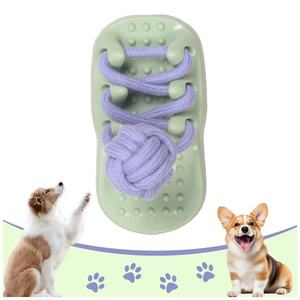 Nhà Máy Bán buôn phim hoạt hình dép hình <span class=keywords><strong>PET</strong></span> Đồ chơi dây TPR để làm sạch răng, nhàm chán âm thanh, Tùy chỉnh màu sắc có sẵn - Product Image 2