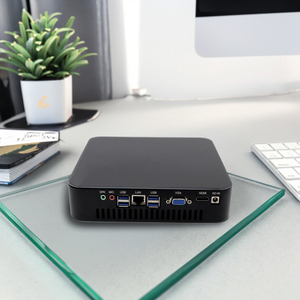 Kipas 7 "Mini PC Quad <span class=keywords><strong>Core</strong></span> I7 7700T 6700T I5 6500T Komputer Gaming Nettop 1xHD 1xVGA 1xRJ45LAN 4xUSB3.0 4xUSB2.0 AC Wifi - Product Image 1