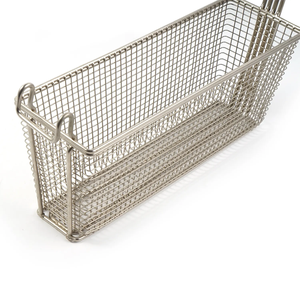 Acero Inoxidable Cuadrada Cesta Para Patatas Fritas Minicolador Profundo Con Mango Antideslizante Metal Material - Product Image 3