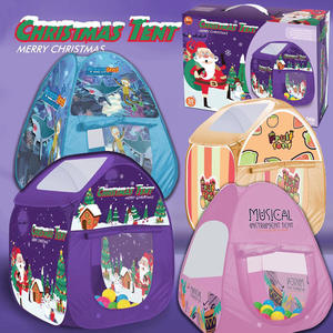 Enfants pliant tente de noël intérieur extérieur Mobile piscine à balles Pop Up jouer tente maison Sport <span class=keywords><strong>cabane</strong></span> jouet pour enfants cadeau de noël - Product Image 2