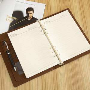 2025 Juego de regalo de negocios más vendido para hombres y funcionarios Cuaderno de hojas sueltas con bolígrafo <span class=keywords><strong>Coopera</strong></span> - Product Image 5