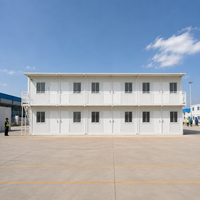 Grande maison conteneur préfabriquée pour dortoirs de travailleurs, logement temporaire avec chambre à coucher
