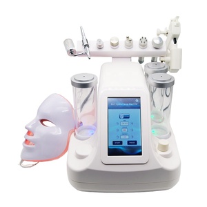 Pistolet d'injection d'oxygène sans aiguille pour mésothérapie, thérapie par micro-courant, machine d'hydradermabrasion faciale à l'oxygène 8 en 1 avec masque - Product Image 1
