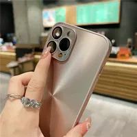 Étui de téléphone carré CD éblouissant pour iPhone 11 12 13 14 15 16 17 Air Pro Max Plus, coque en silicone avec protection d'objectif