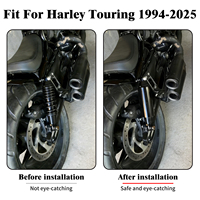 Kit de Suspensión Trasera Ajustable de Aire para Motocicleta, Color Negro, para Harley Touring Road King Electra Street Tour Glide 1994-2025