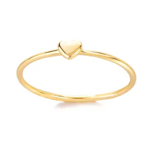 Wholesale Personality 18K gold Heart Ring Female Charm Valentine's Day gift DIY laminated wear ring stainless steel custom