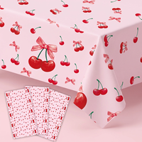 Nappe de table rectangulaire en vinyle PE imperméable à imprimé fraises, personnalisable, pour camping et fêtes en extérieur