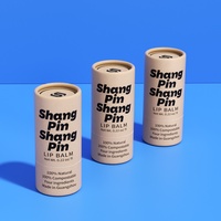 Emballage en carton kraft biodégradable écologique pour baume à lèvres, tube en papier pour rouge à lèvres