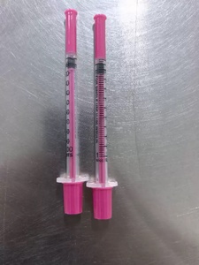 Jeringa de <span class=keywords><strong>Insulina</strong></span> Desechable y Estéril con Aguja Ultrafina Rosa de 1 ml, 30 g, 31 g, 8 mm - Product Image 6