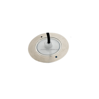Lumière LED plate pour piscine en acier inoxydable 316 super fine de 110 mm, étanche IP68, 12 V RGB, montage en surface, lumière sous-marine