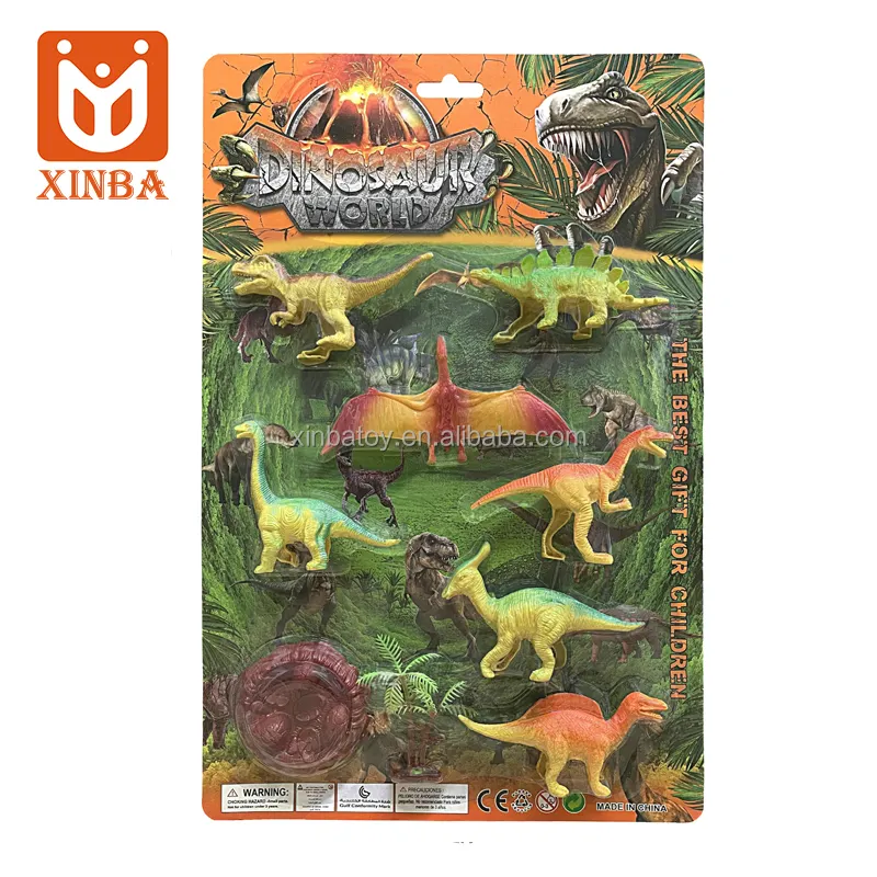 2023 Hot Sale Tiere Dinosaurier Spielzeug 9PCS Dinosaurier Jurassic Park Plastiks pielzeug für Kinder